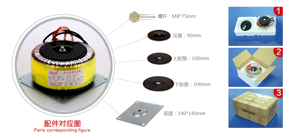 環(huán)形變壓器配件圖