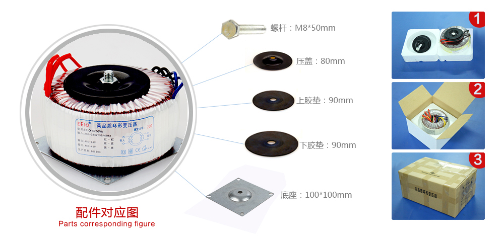 環(huán)形變壓器配件圖