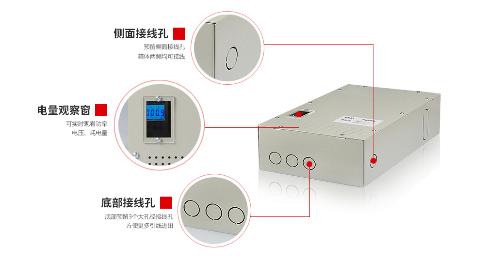 B款地暖電源控制箱外部結(jié)構(gòu)圖